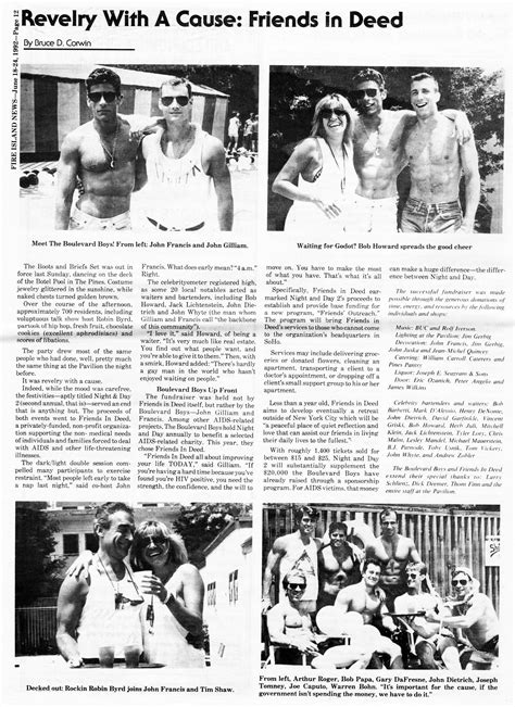 Night & Day 2 Benefit 1992 — Fire Island Pines Historical Society