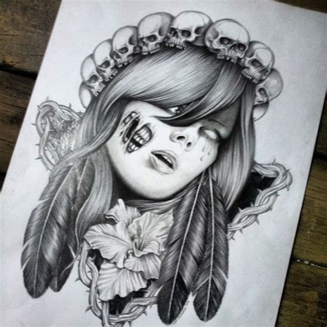 Skull Pencil Drawing at PaintingValley.com | Explore collection of Skull Pencil Drawing