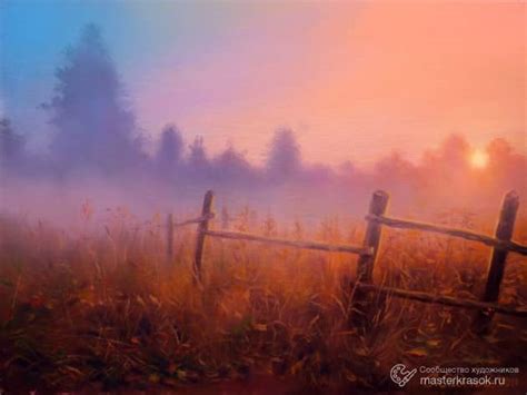 Картина «Золотой вечер» Холст на картоне, Масло 2011 г.