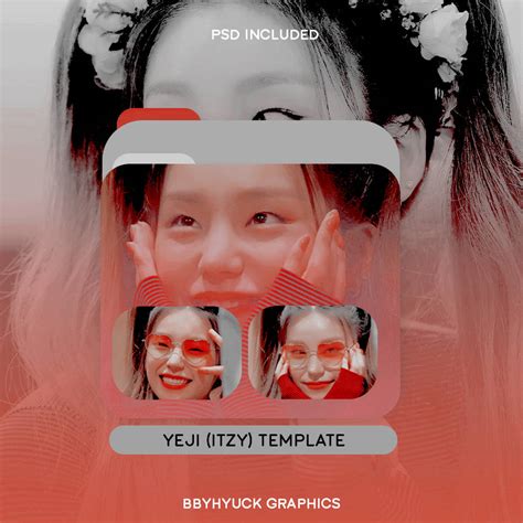 Template #3 / yeji by bbyhyuck on DeviantArt
