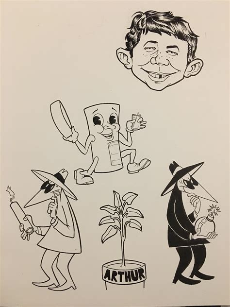 Daily drawing, Mad Magazine inspired : r/drawing
