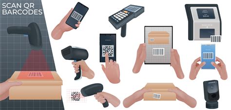 scan codes compositions set  vector art  vecteezy