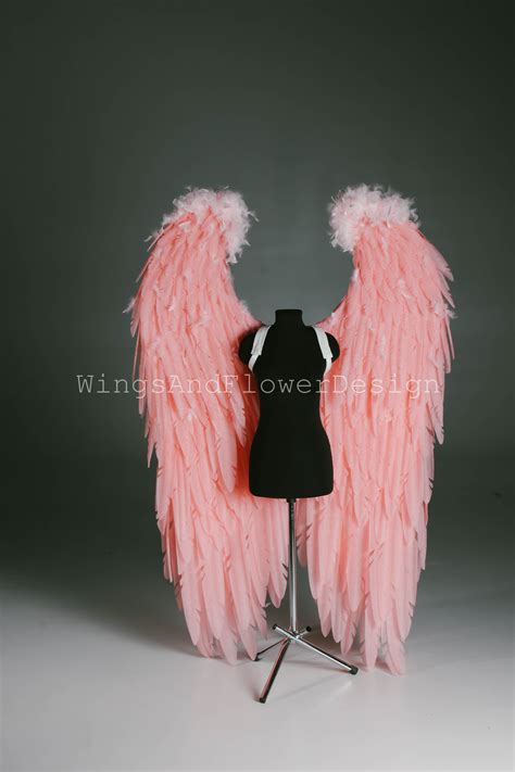 Pink Angel Wings, Light Pink Angel Wings, Wedding Wings, Victoria