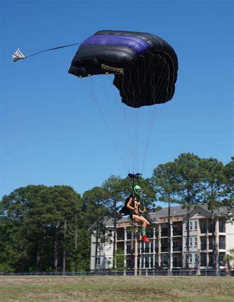 Just coming into land naked after setting the North Carolina naked