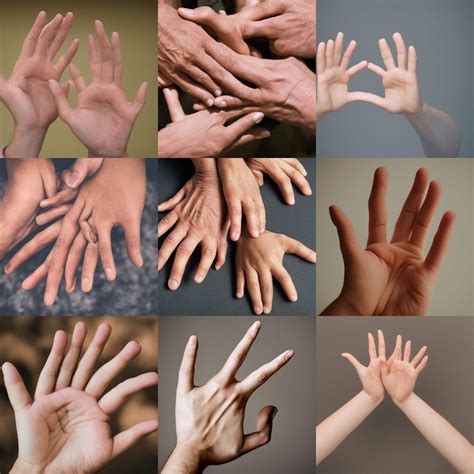 Person with five fingers on each hand - AI Generated Artwork