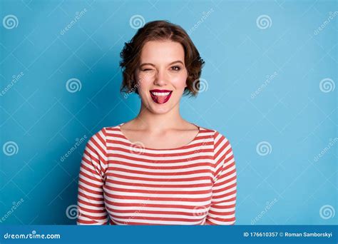 Photo of Beautiful Pretty Cheerful Lady Playful Coquettish Person ...