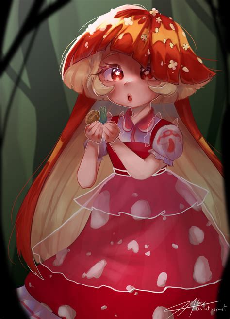 Anime Girl With Mushroom Hat at Molly Nielsen blog