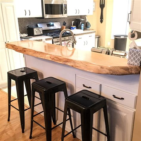 Buy wood bar top, epoxy resin table, live edge hairpin table, epoxy