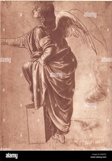 STUDY OF AN ANGEL . LEONARDO DA VINCI Stock Photo - Alamy