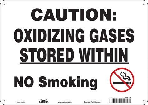 CONDOR Chemical Sign, Sign Format Other Format, Caution: Oxidizing ...