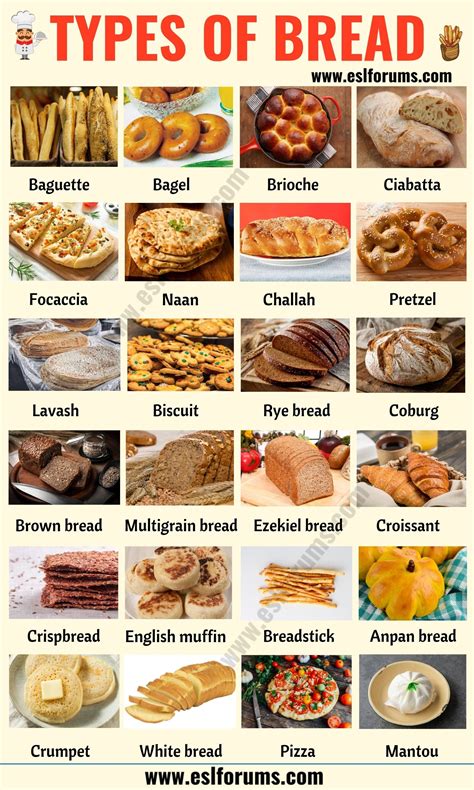 Types of Bread | List of 24 Best Types of Bread from around the World