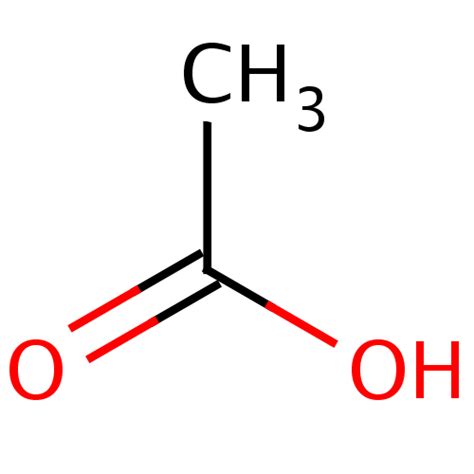 Acetic acid ~ Structure of