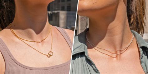 amazon gold  silver layered necklaces review today