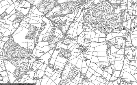 maps  waldron sussex francis frith