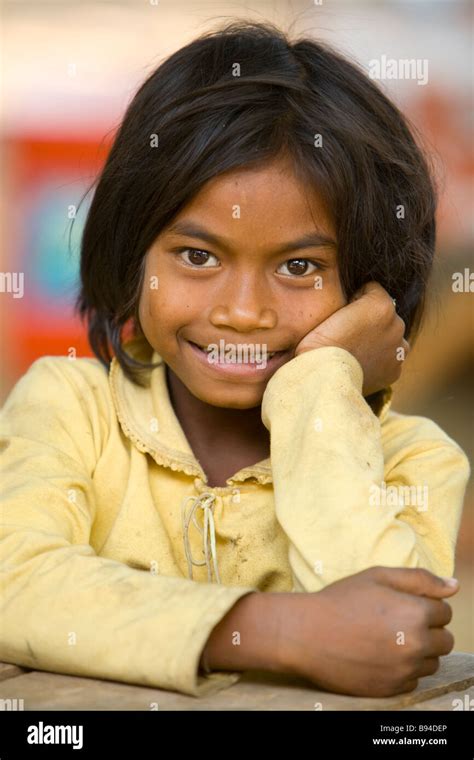 Young cambodian girl Photographed at Festival Blessing of new temple ...