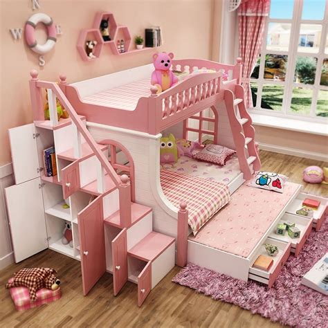 Двухъярусные детские кровати | Girl bedroom designs, Kids room design ...