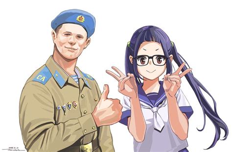 Художник из Токио рисует кроссоверы с героинями аниме "Yuru Camp" и ...