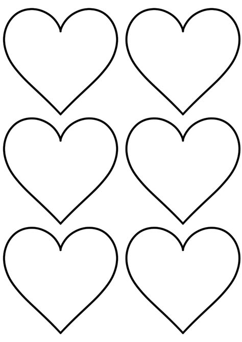 12 Free Printable Heart Templates Cut Outs | Heart shapes template ...