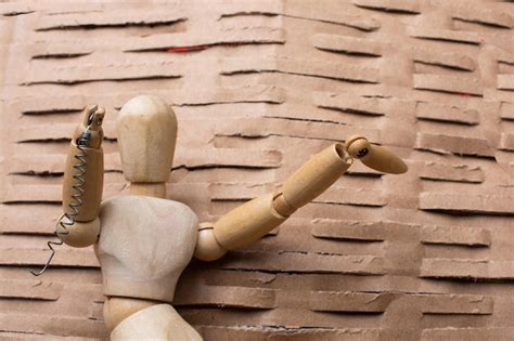 premium photo  tiny man person figurine  view