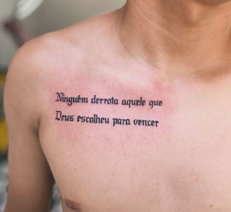Tatuagem Frase Bíblica Masculina - Tatuagem Frases Biblicas Masculina