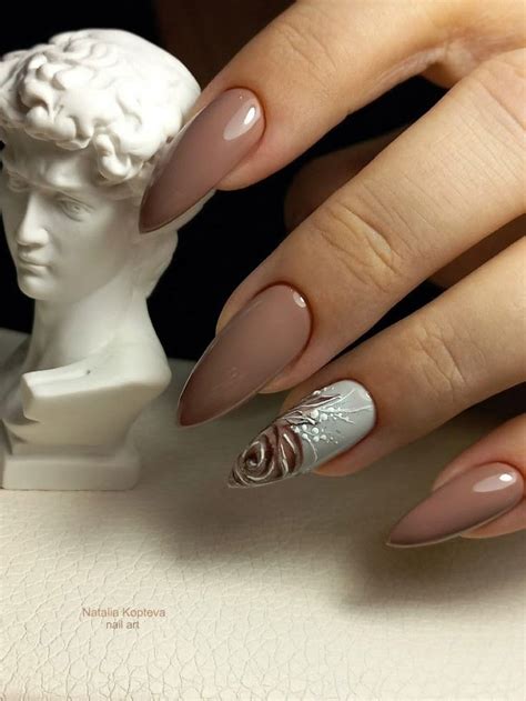 Маникюр роза рисунок гель-лаком | Stylish nails designs, Gel nails ...