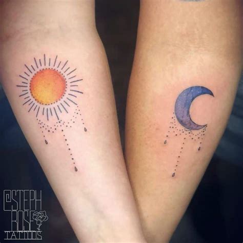 Details 79+ couples sun and moon tattoo best - in.cdgdbentre