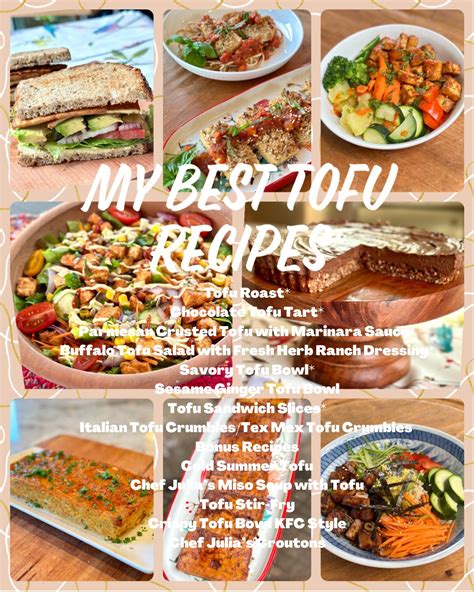 Plant Based My Best Tofu Recipes - Chef Julia Plant-Based Chef