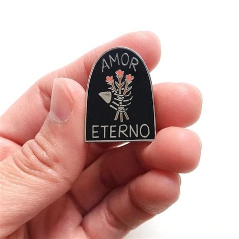 Amor Eterno Enamel Pin | Enamel pins, Hard enamel pin, Pin