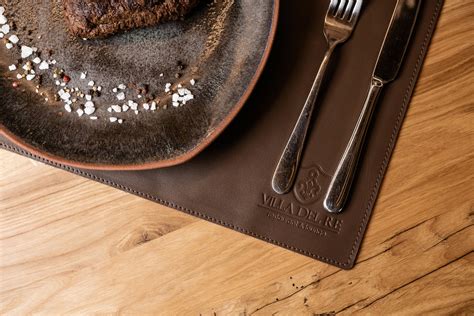 diy leather placemats  dolores bennett blog
