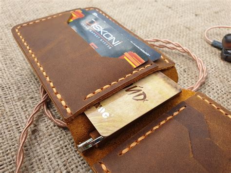 Винтажный кожаный кошелек для денег праздничный подарок - Etsy