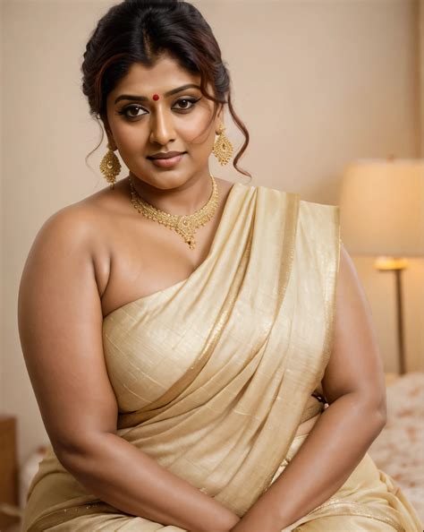 An image of a woman in a sari sitting on a bed - SeaArt AI