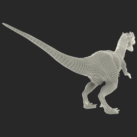 3d dilophosaurus 3 model