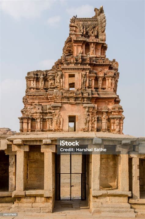 beautiful  magnificent lord shri krishna temple stock photo