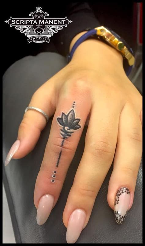 Hand Ring Tattoo For Girl