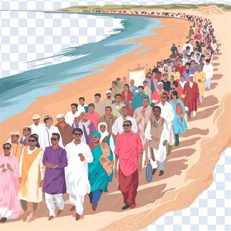 dandi march celebration design premium ai generated psd