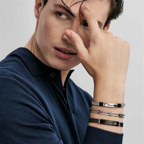 Men's bracelets: leather & sterling silver | Nomination