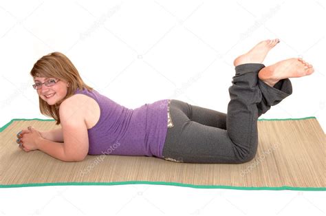 Girl lying on stomach. Stock Photo by ©sucher 6082518