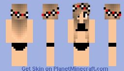 BAD GIRL BLACK Minecraft Skin