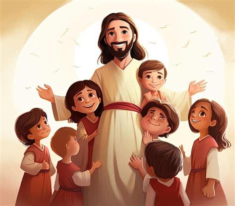 Desenho De Jesus Com Criança