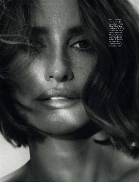 Penelope Cruz Elle No Makeup Penelope Cruz Elle Canada November 2009