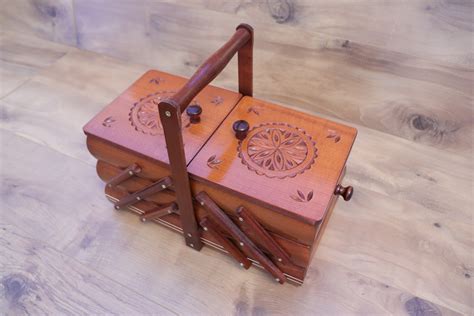 Wooden Sewing Box/sewing Organizer/sewing Storage Box/sewing - Etsy