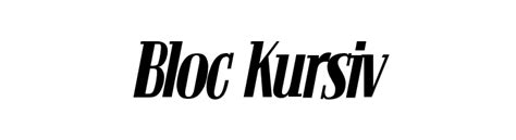 Bloc Kursiv Font - FFonts.net