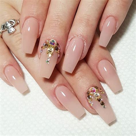 Uñas Acrilicas Rosa Natural - Diseño De Uñas