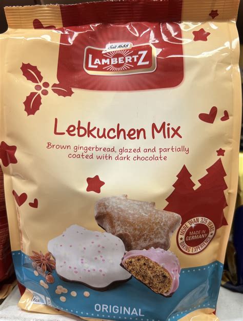German Lambertz gingerbread coated with dark chocolate 400g - European ...