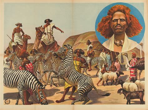 'Somaliërs' met diverse dieren - Circusmuseum