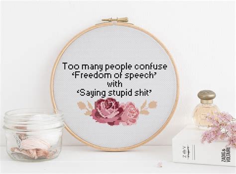 Too Many People Confuse freedom of Speech With saying - Etsy