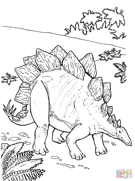 Stegosaurus Coloring Page at GetDrawings | Free download