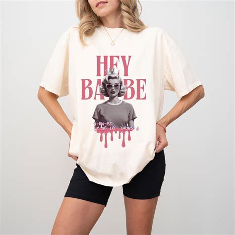 Hey Babe 50s Retro Soft Girl Aesthetic T-shirt Cute Graphic Tee Y2K