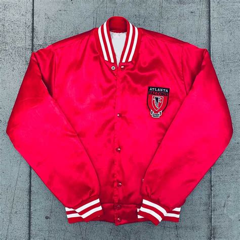 Red Full-Snap Atlanta Falcons 1990's Bomber Jacket
