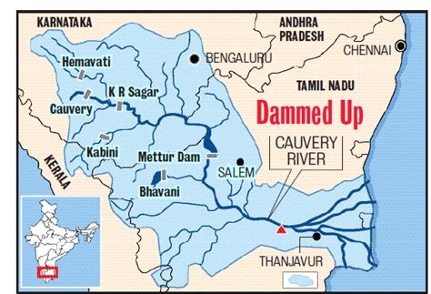 Cauvery water dispute - UPSC - GetintoIAS.com